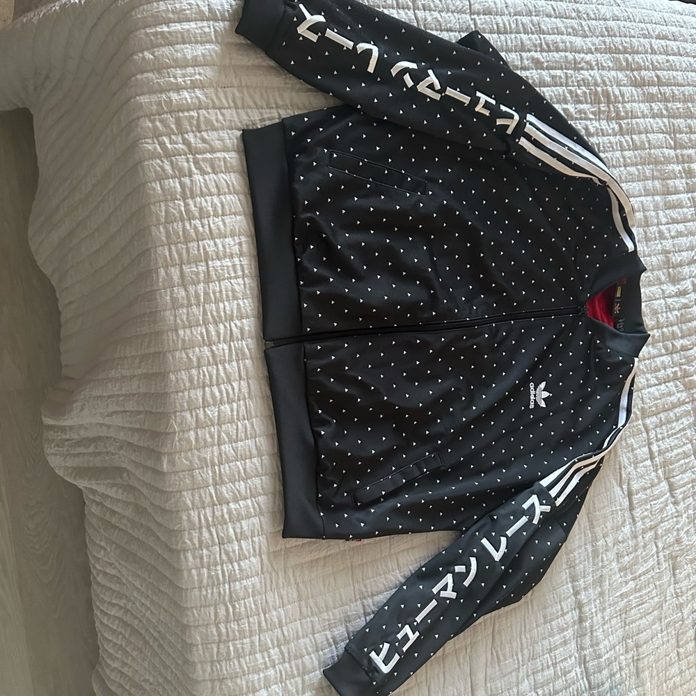 Adidas black-and-white active jacket
